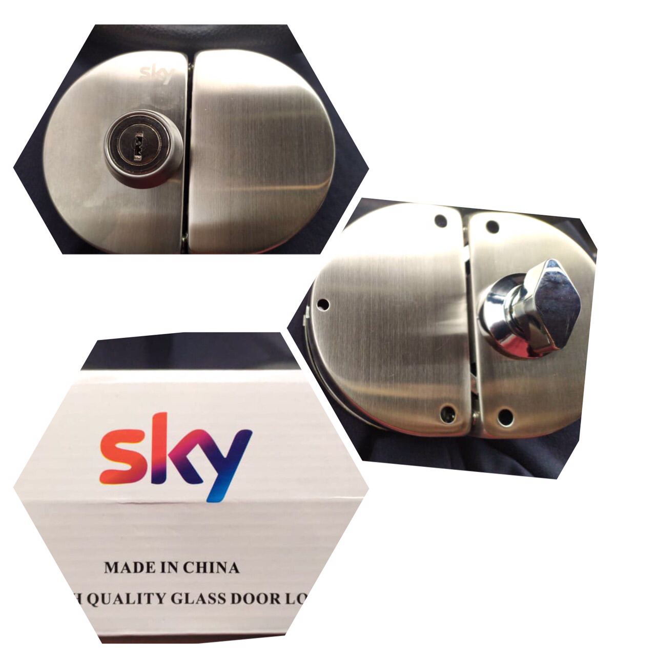 قفل شيشه ميرال اسكاييك طرف كليد خ