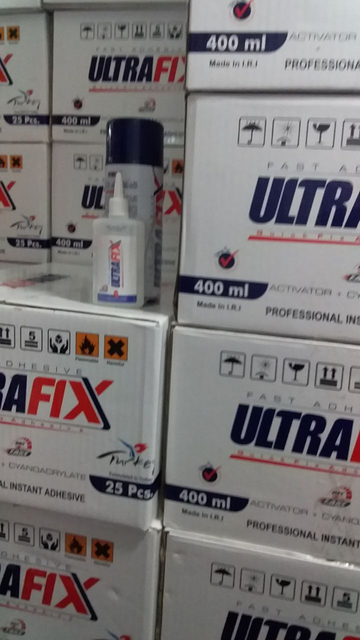 چسب ۱۲۳ الترا فیکس بدون سفیدک زدن 