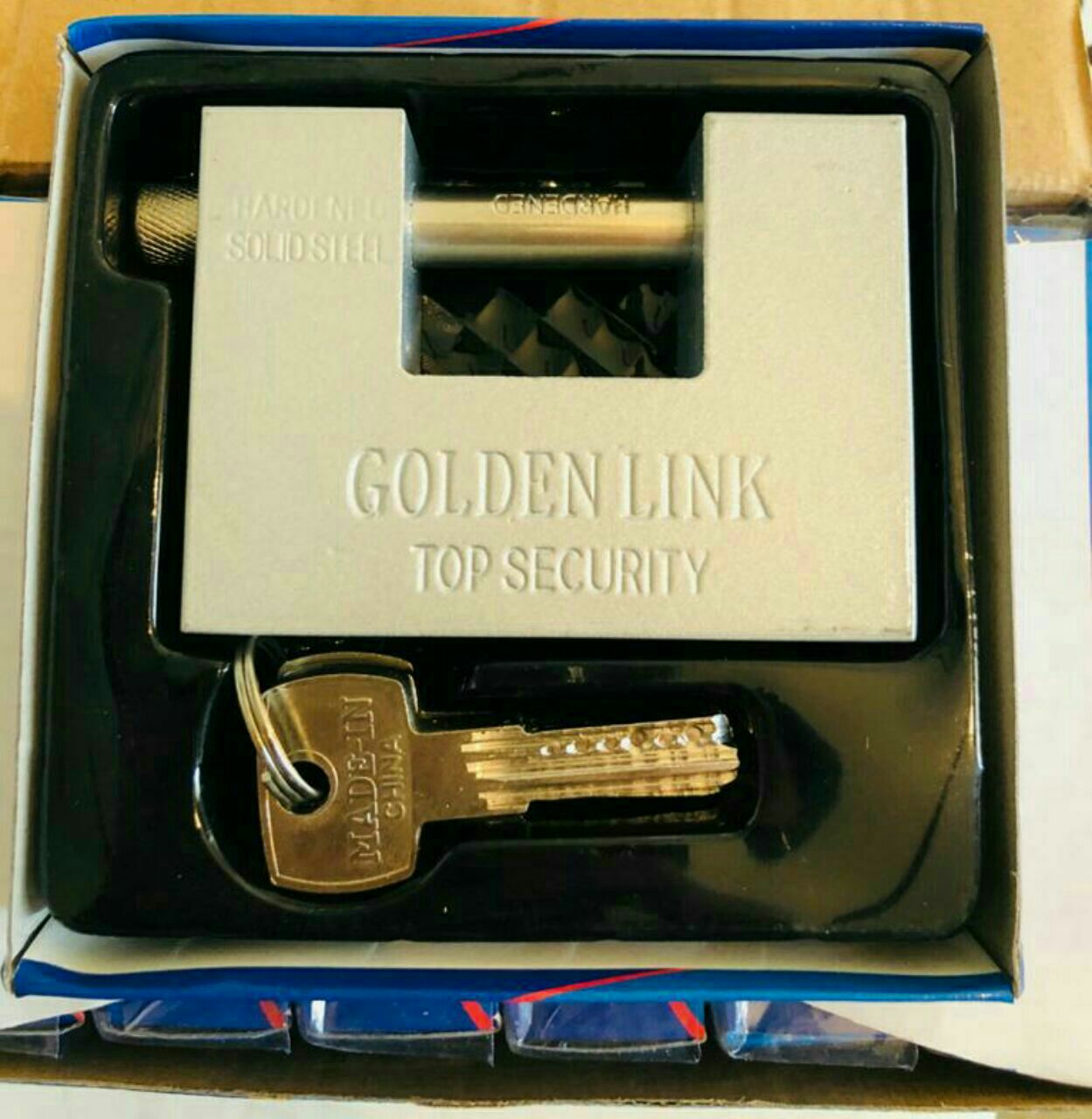 قفل کتابی فولادی یک تیکه گلدن لینک