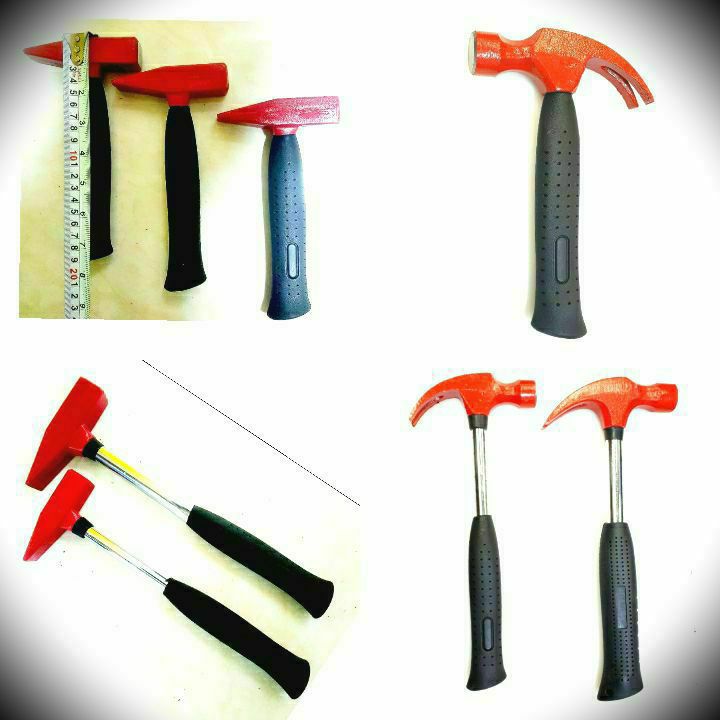  چکش دوشاخ دسته فلزی سایز ۲۵۰ گرم