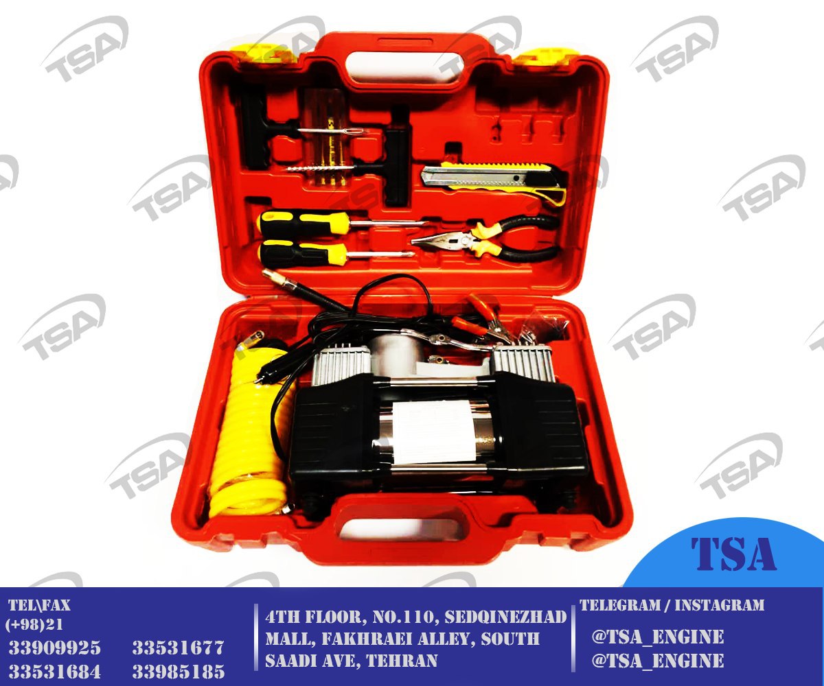 #کمپرسور_فندکی : با لوازم پنچرگیری