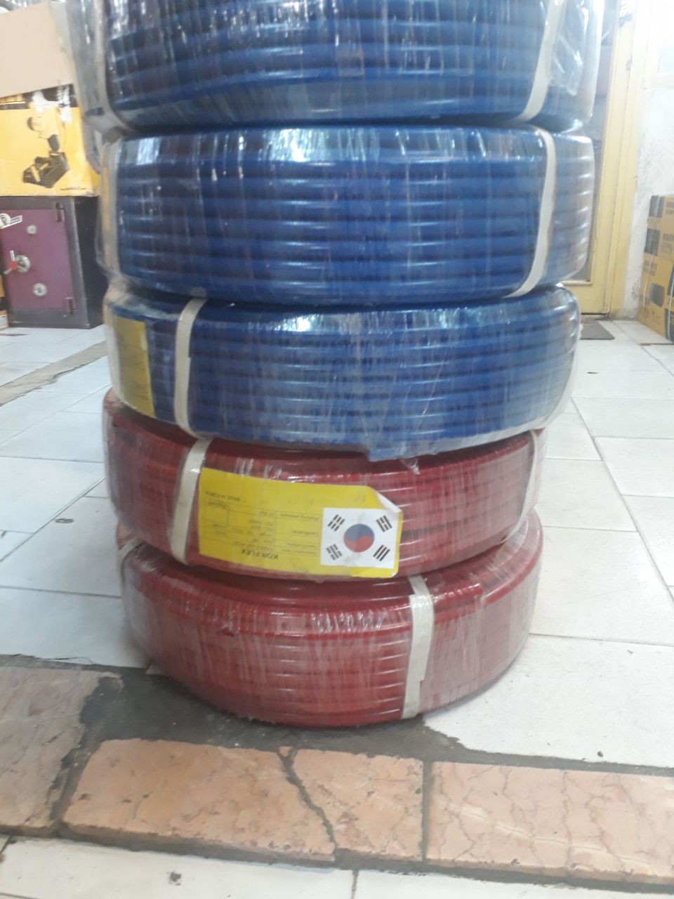 شلنگ باد سایز ۸ رنگ آبی شیلنگ گاز
