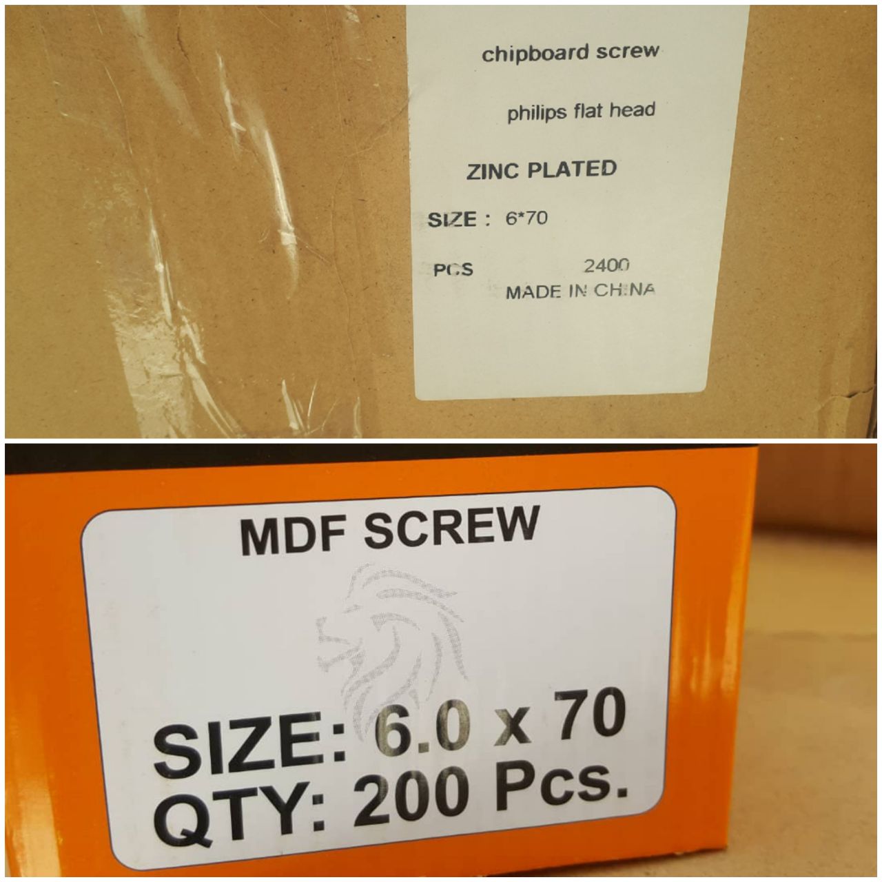 پیچ نصب دیواری چینی6*70 موجود می