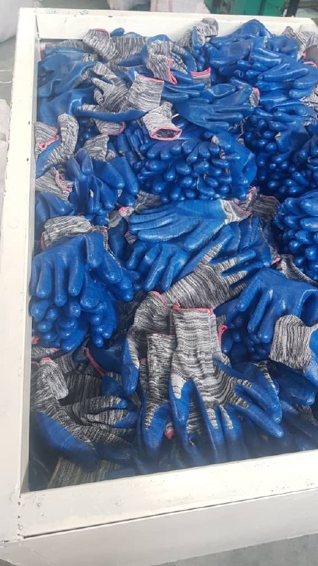 دستکش کف مواد ساده کارگری نیتریل و 