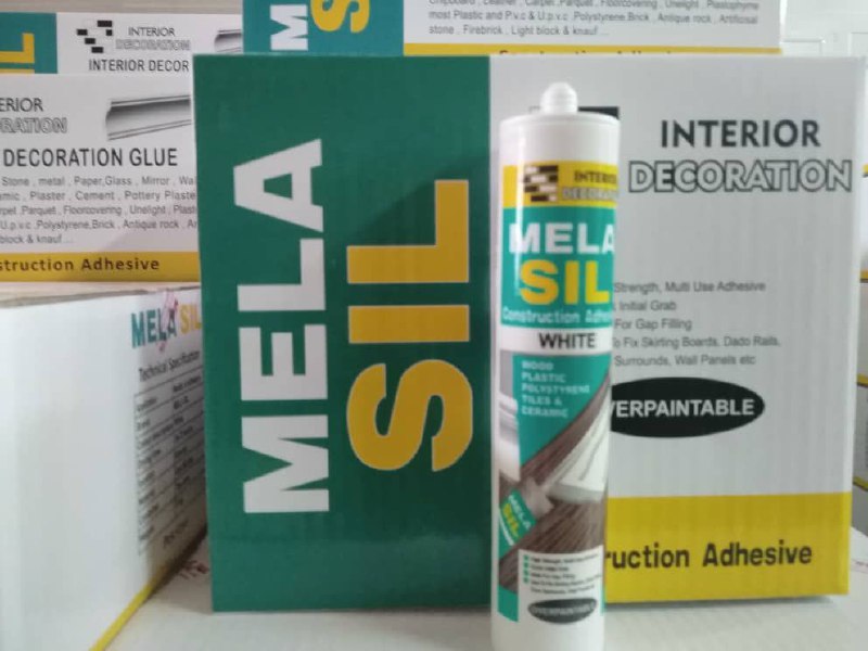 چسب310ML سفیدMELA SIL و INTERIOR D