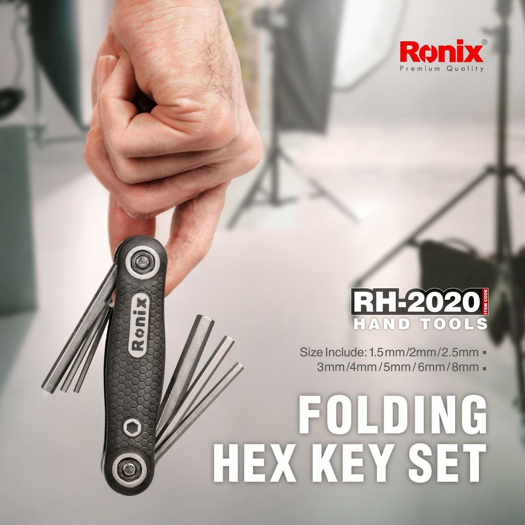 آلن شش‌گوش چاقویی 8 قطعه مدل RH-202