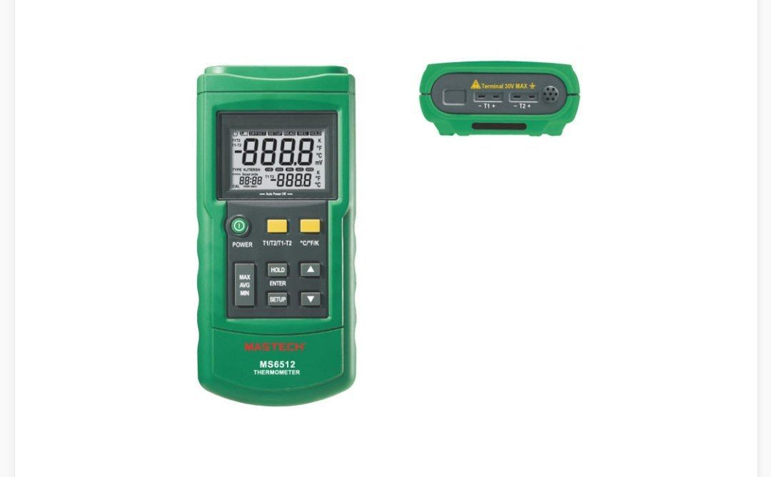 ترمومتر دوکاناله مستک مدل MS-6512