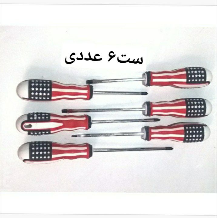 سری پیچ گوشتی ۶ عددی دسته آمریکایی