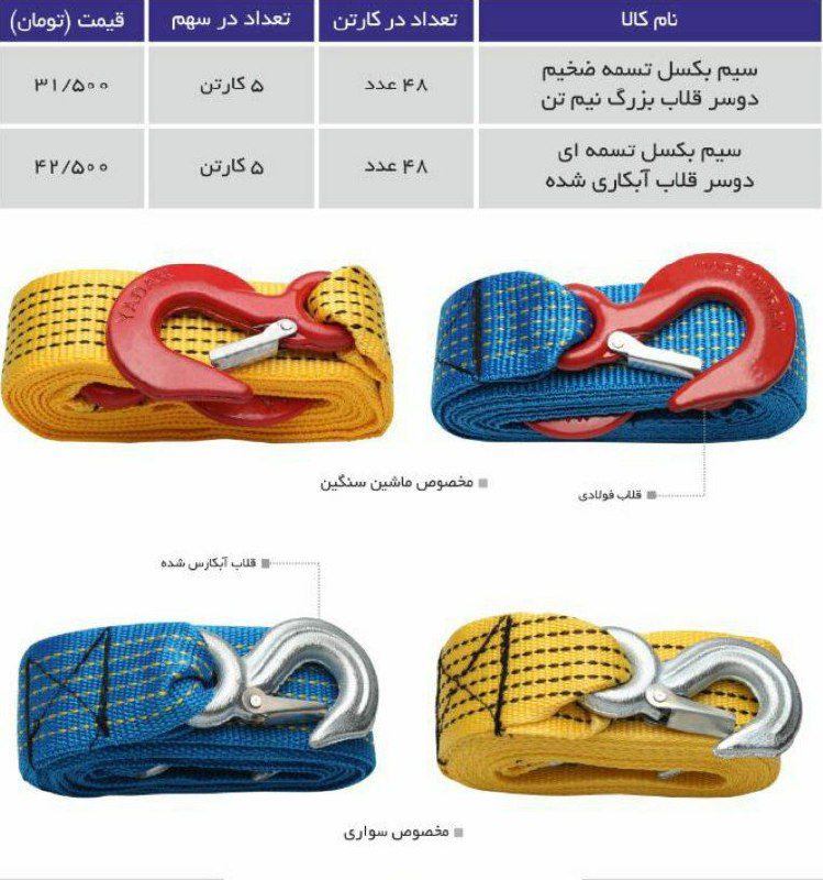  تولید و پخش سیم بکسل طنابی ️ سایز