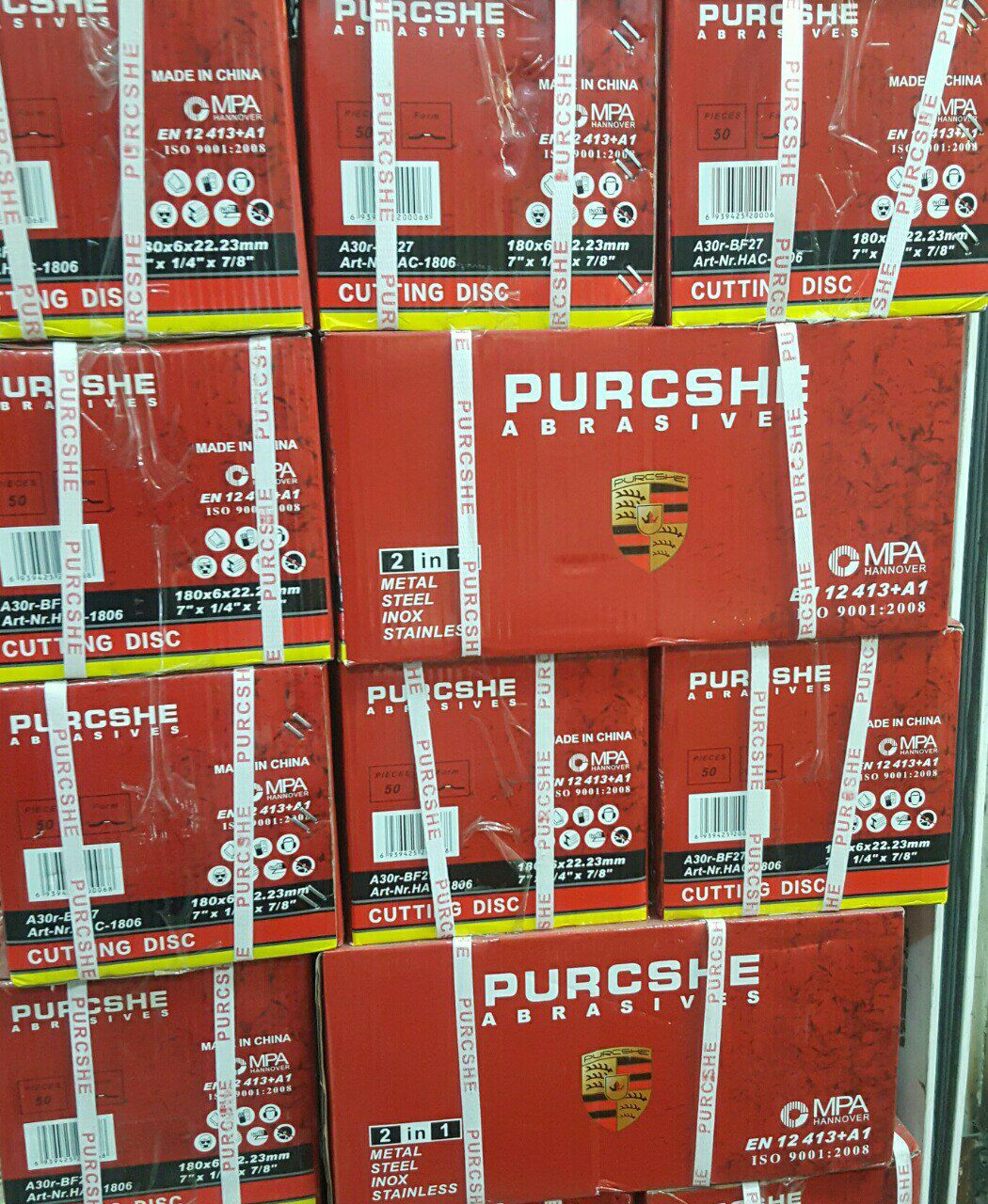 استیل بر بزرگ پورشه ×180 برش آهن 