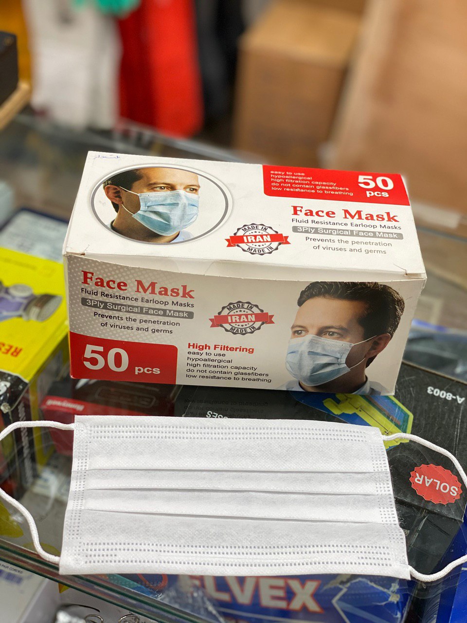 ماسک پزشکی تمام اتومات3لایه_face m