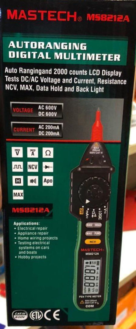 مولتی متر دیجیتال مستک مدل ms8212A