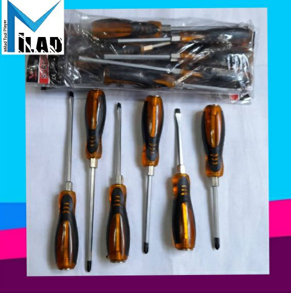  پیچ گوشتی سری ۶ عددی ضربه خور و آچ