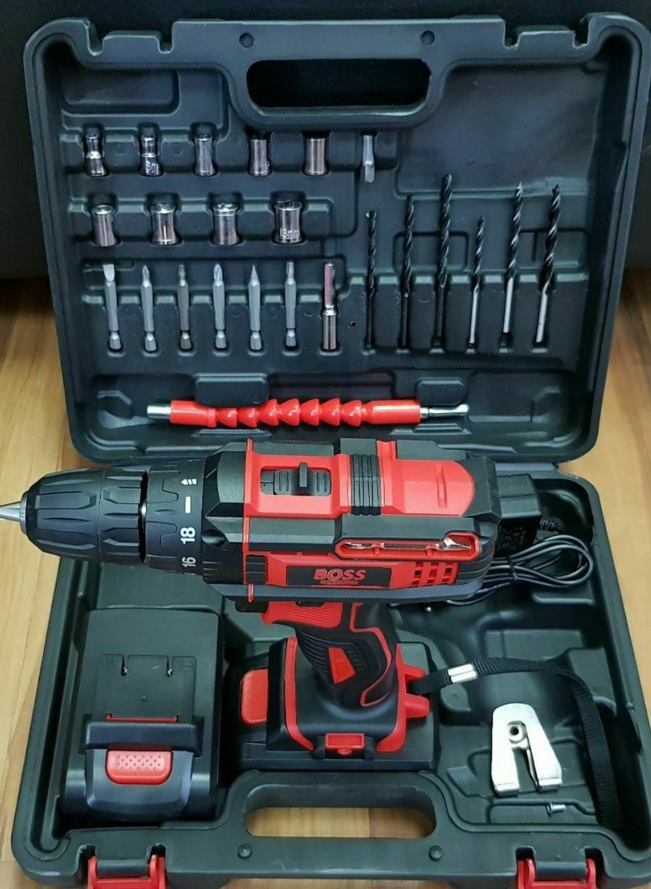 دریل شارژی باس ۲۵ ولت دو باطری ⁦شم