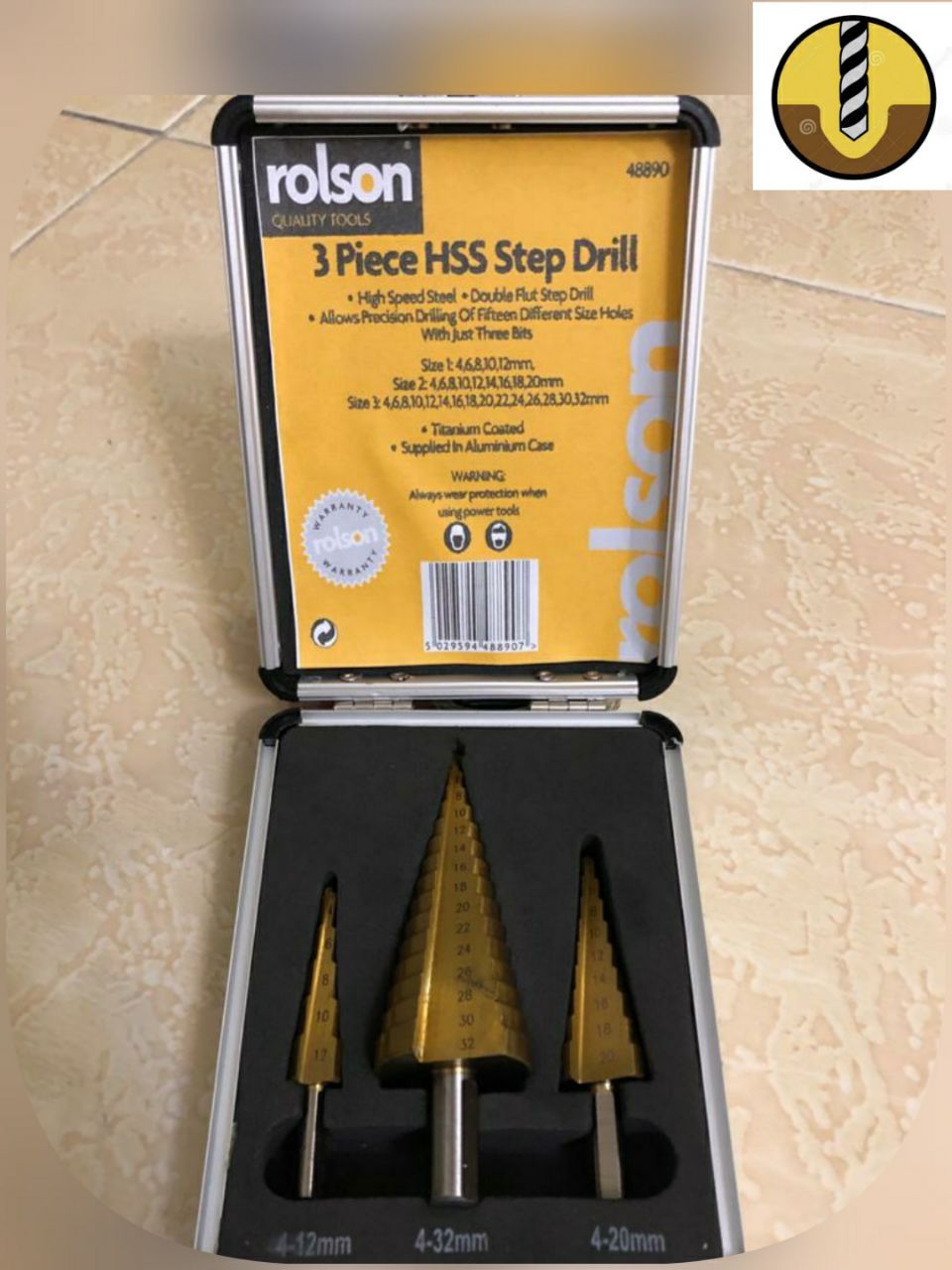 مته کاجی سری با کیف آلمینیومی4-12