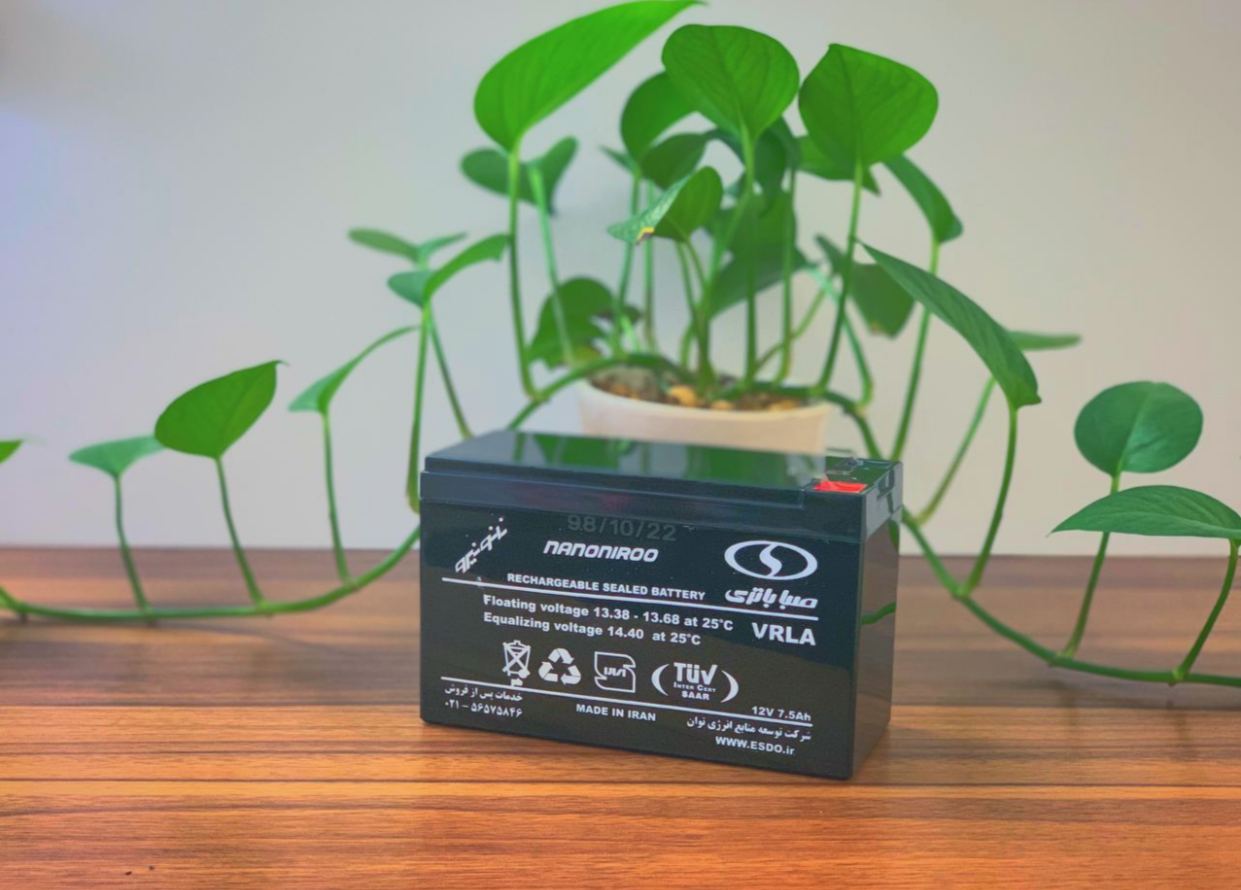 فروش باطری۱۲ولت۷.۵آمپرساعتبرند صب