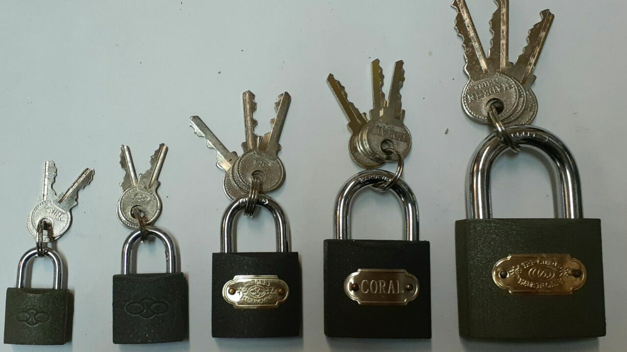 قفل آویز طوسی مغزی برنج سنگین اصلی