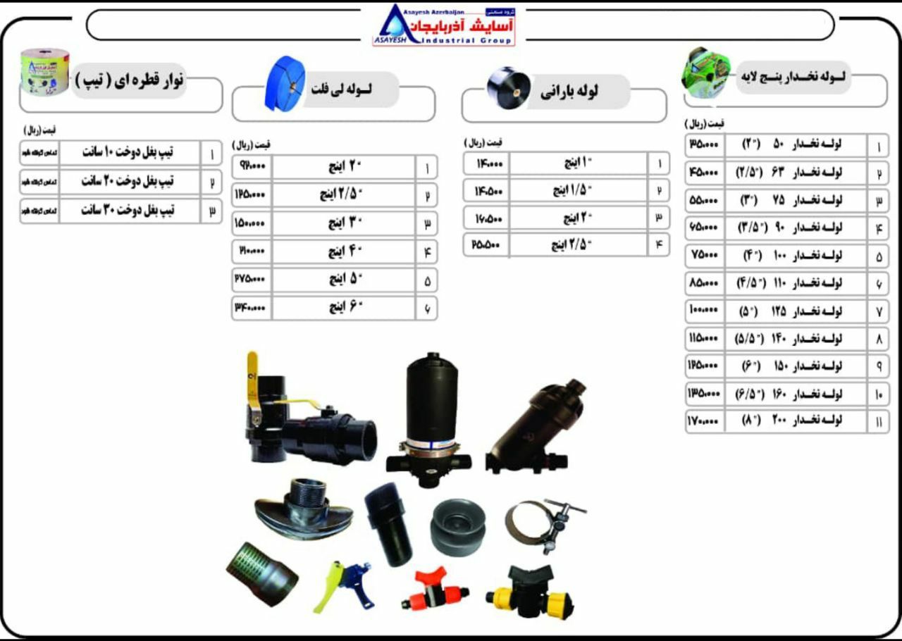اتصالات پلی اتیلن و آبیاری قطره ای 