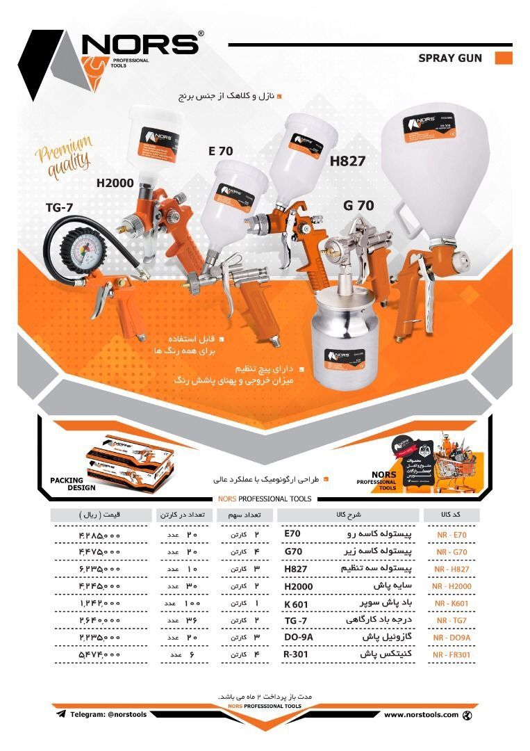 ابزار خنجریلوازم بادی نورس0216634