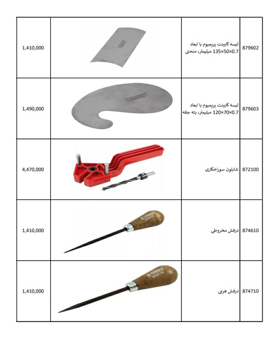 لیسه کابینت,شابلون,درفش