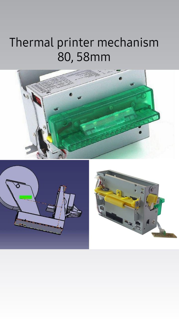 مکانیزم پرینتر حرارتی(فیش پرینتر) ب