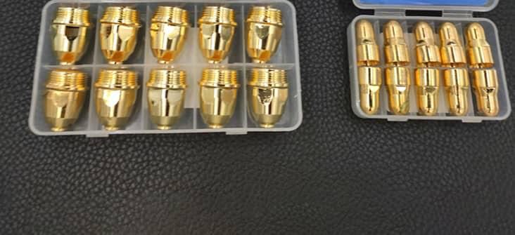 الکترود و نازل p80در دو رنگ طلایی 