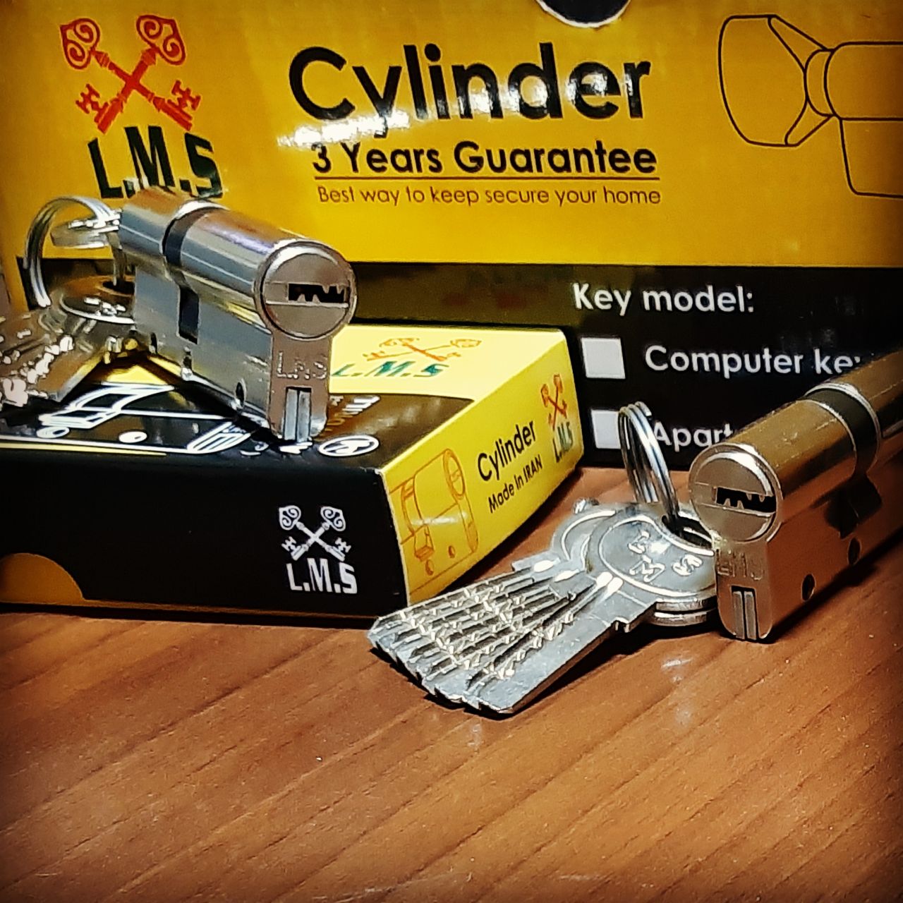 سیلندر 7 تمام برنجی 5کلید کامپیوتر