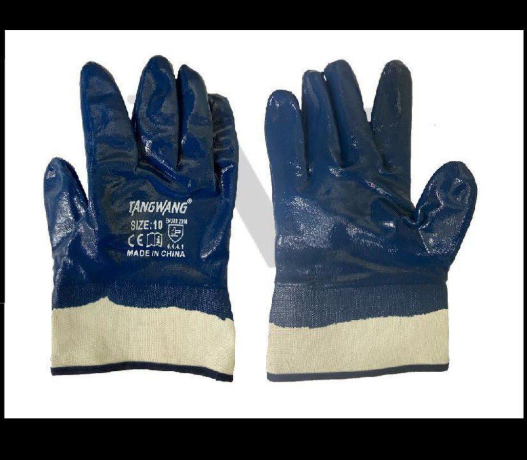 دستکش ضد مواد نفتی مچ کتان تانگ وان