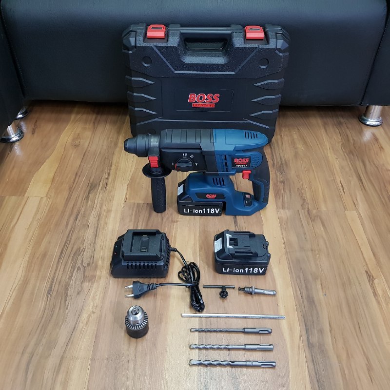 بتن کن شارژی حرفه ای سه کاره باس