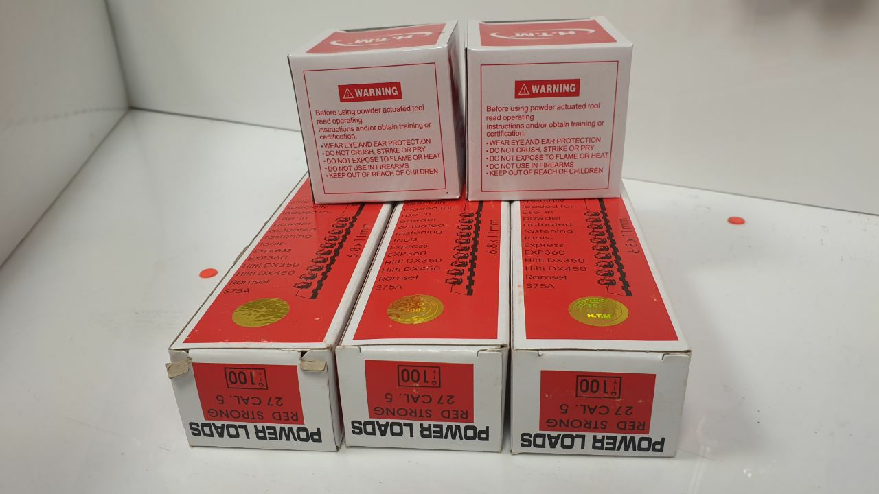 میخ و چاشنی بتن red hit سایز ۳.۲ هو