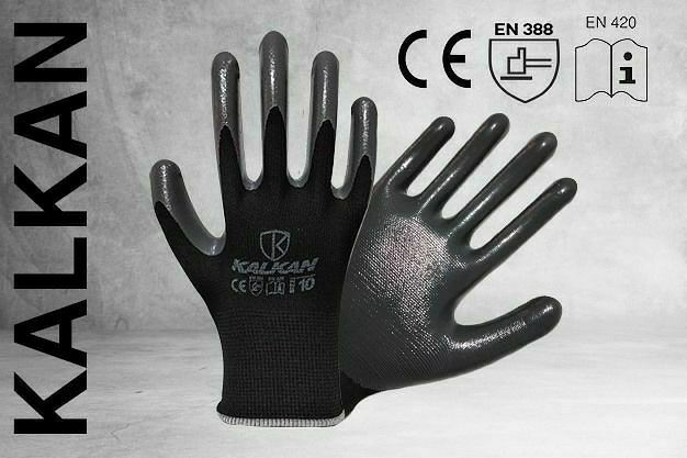 دستکش نخی با روکش نیتریل KNO1این 