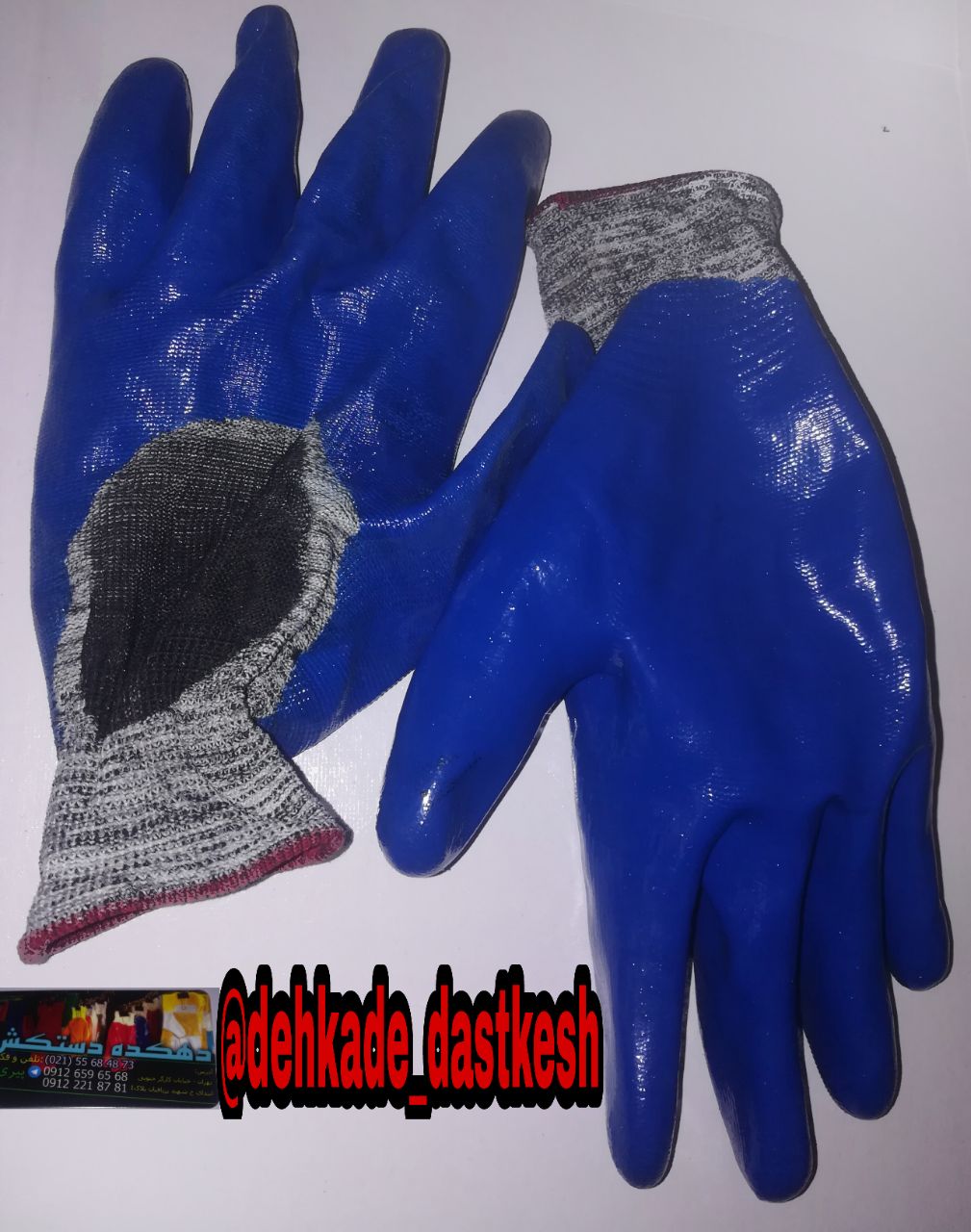 دستکش نیتریل3/4درحال پخشرنگ بندی