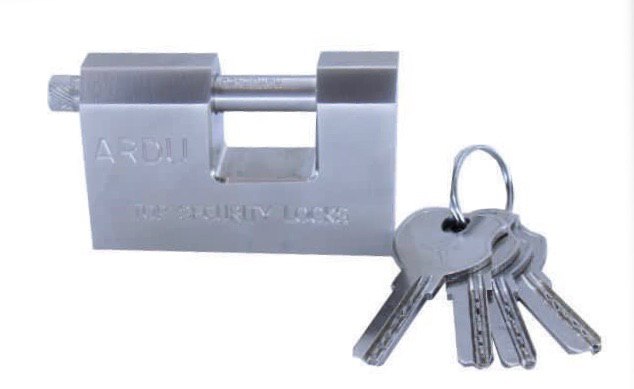 قفل كتابي فولادي سايز ٩٠ و ١٠٠ضمان