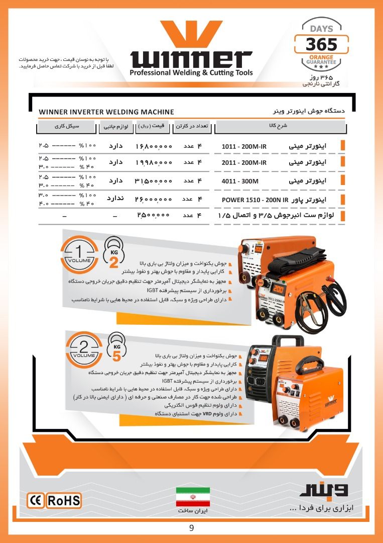 فروش ویژه اینورتر های وینر با درصد 