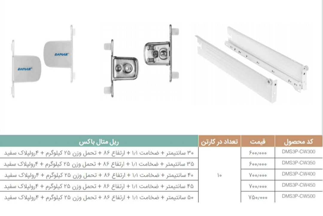 ریل متال باکس دامار