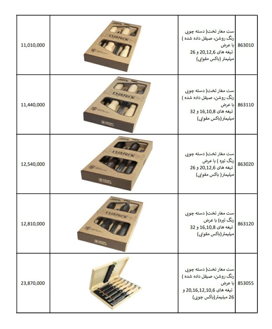ست مغار تخت narex