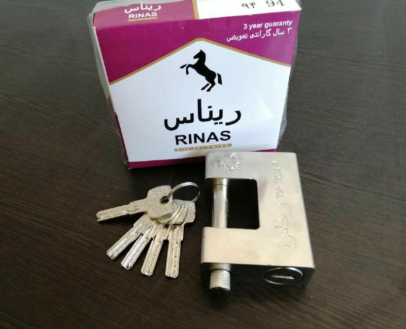  قفل کتابی 94 فولادی ریناس سنگین 