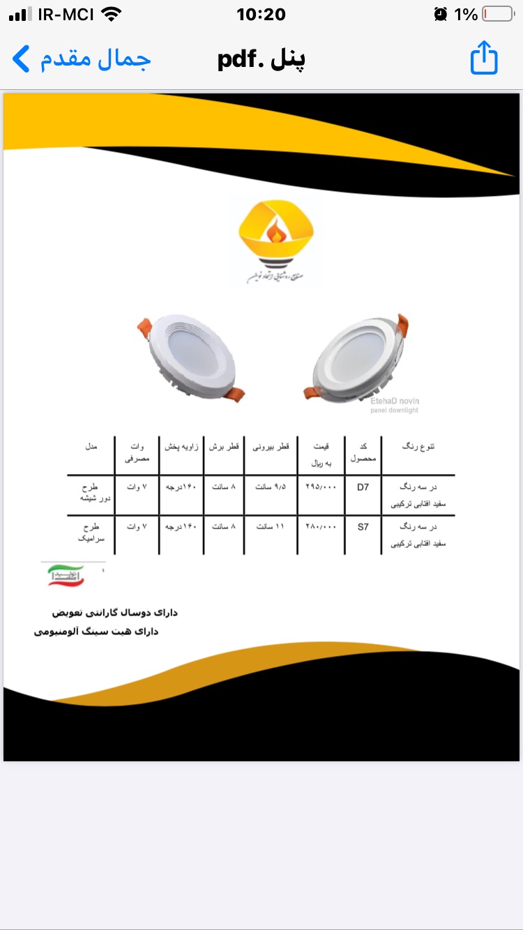 صنایع روشنایی اتحاد نوین