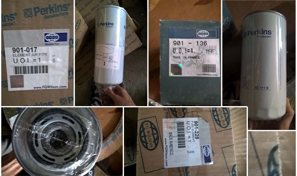 تعدادی فیلتر روغن، گازوئیل و هوا ژن