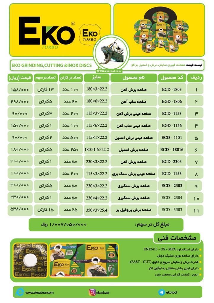 صفحات فیبری اکوتمام سایز موجودک