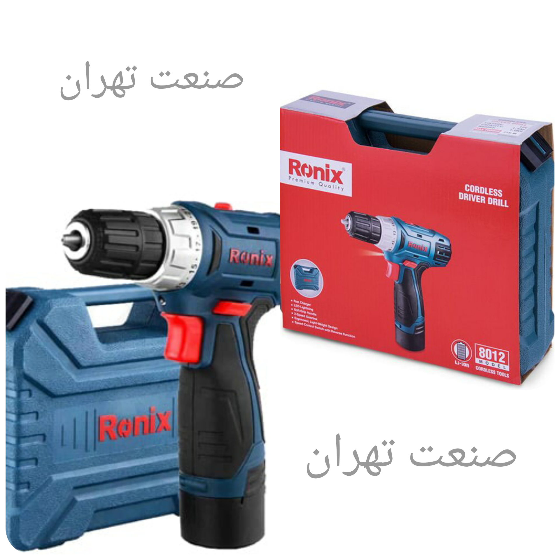 دریل شارژی رونیکس مدل ۸۰۱۲