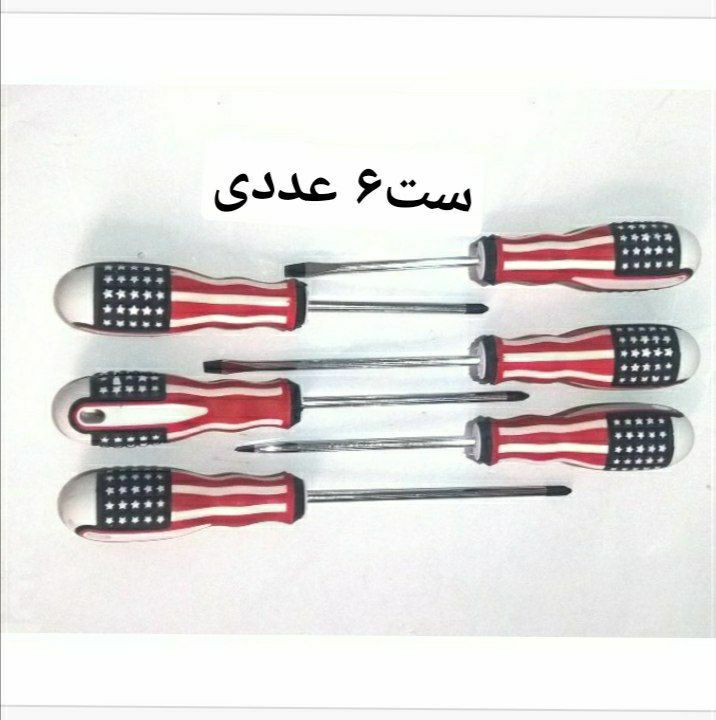 سری پیچ گوشتی ۶ عددی دسته آمریکایی