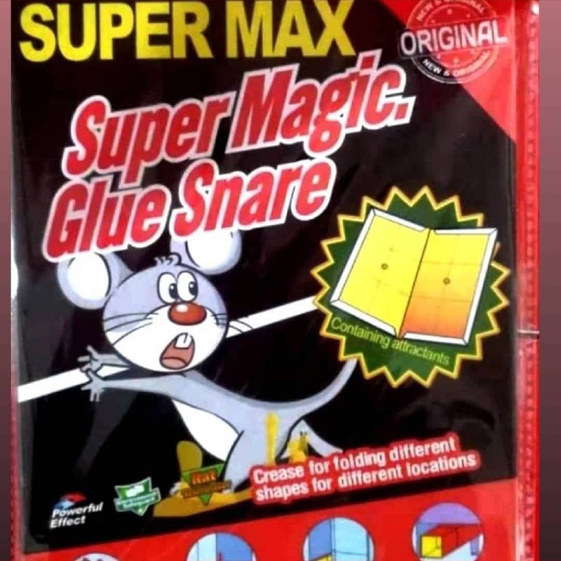 عرضه چسب موش کتابی و تیوپیSUPERMAX 
