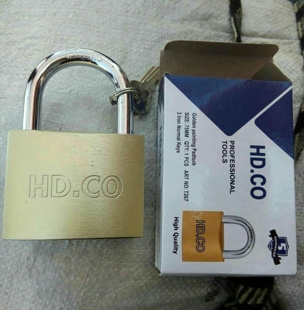 قفل آویز ۷۵ تمام برنج سنگین، وزن ۶