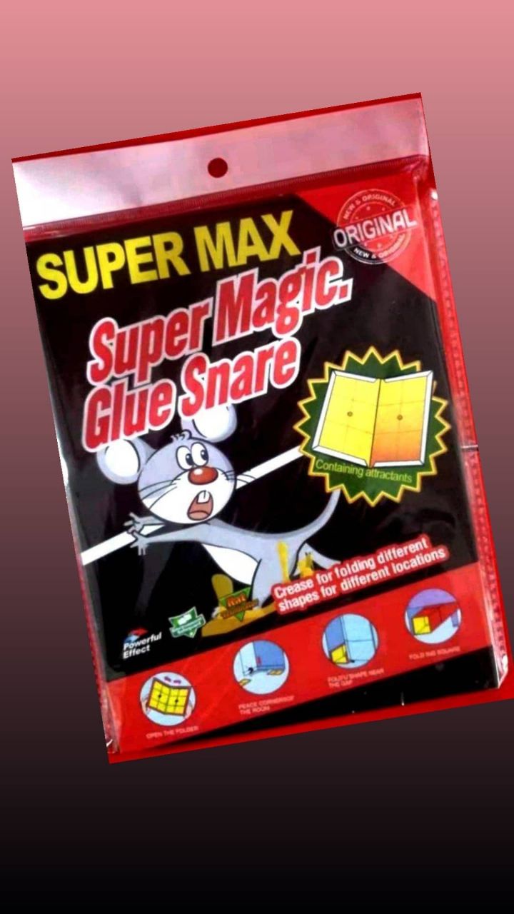 عرضه چسب موش کتابی و تیوپیSUPERMAX 
