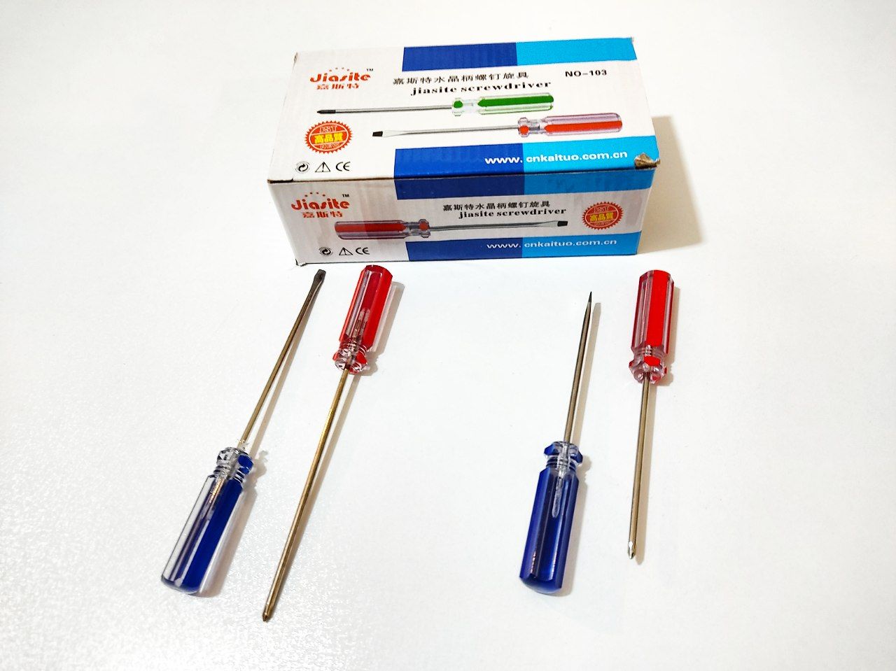 پیچ گوشتی تکی دسته شیشه ایجنس درجه
