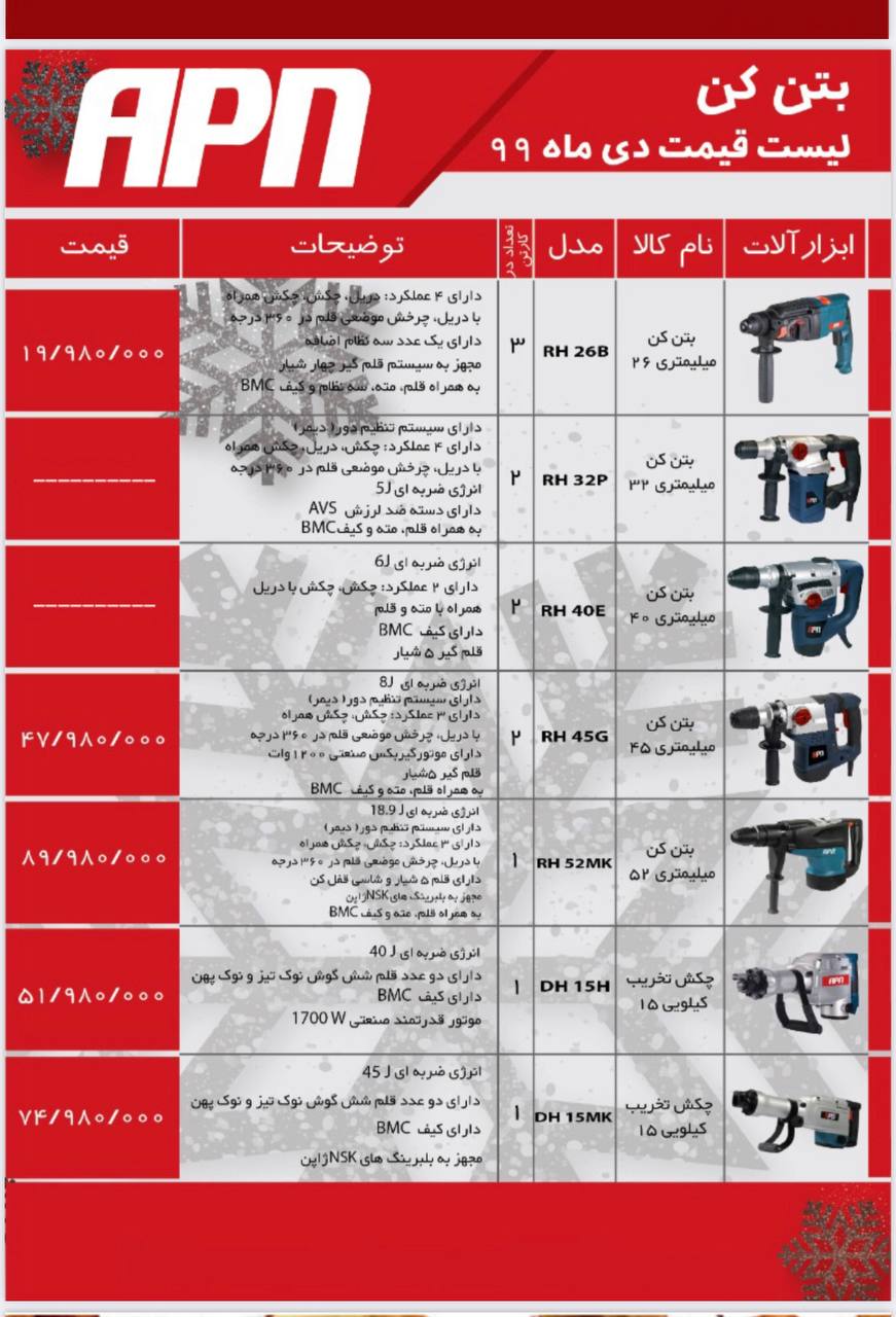 ليست قيمت apn ٠٩١٢٣٣٧٢٤٦٧