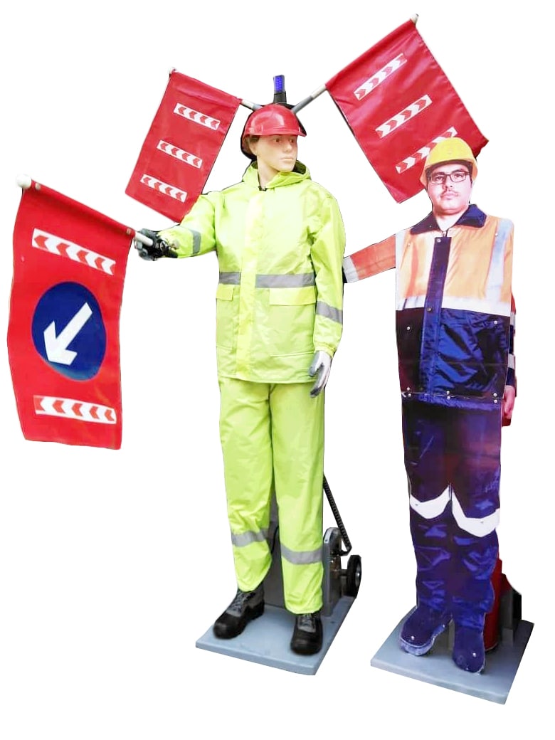 آدمک پرچم زن flagman robot تول