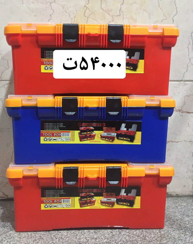 جعبه ابزار مدرن رنگیهر کارتن ۶ عدد