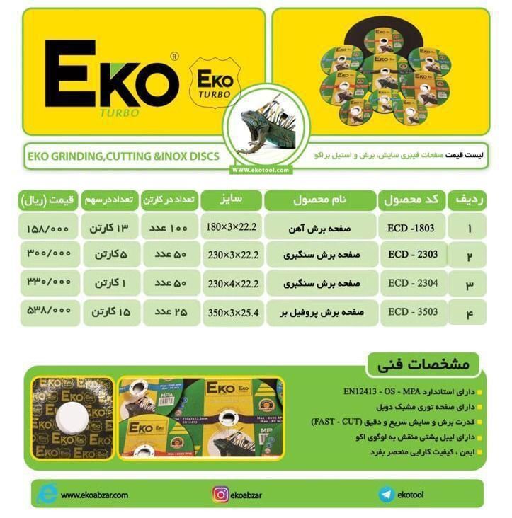 صفحات برش و سایش اکوکیفیت عالی-قی